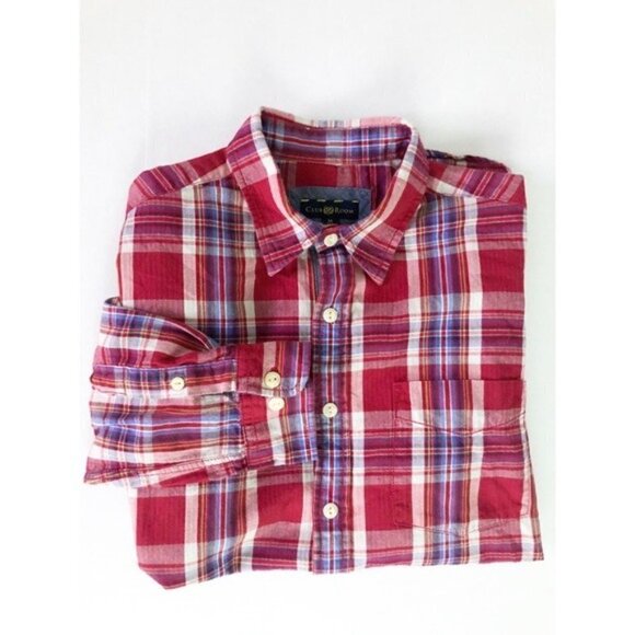 CLUB ROOM Men’s Plaid Long Sleeve Cotton Flannel Shirt - Picture 9 of 10
